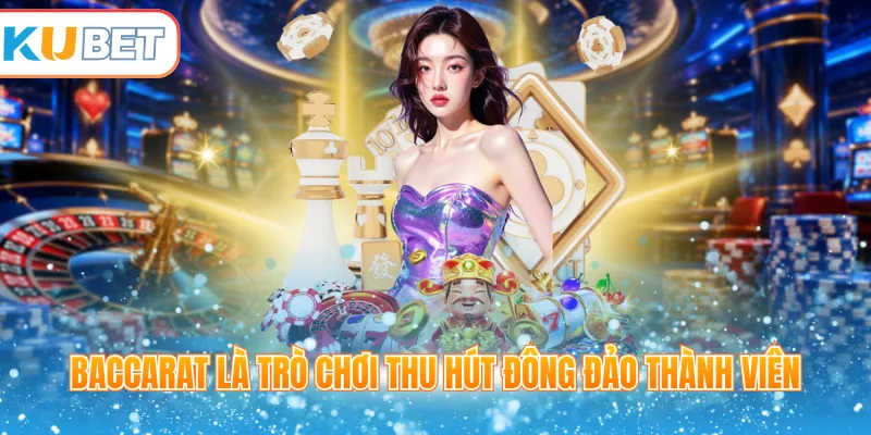 Baccarat là trò chơi thu hút đông đảo thành viên